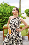 Panthera Off Shoulder Dress - Navvi.in