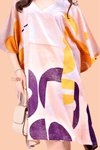 Pastel Abstract Kaftan - Navvi.in