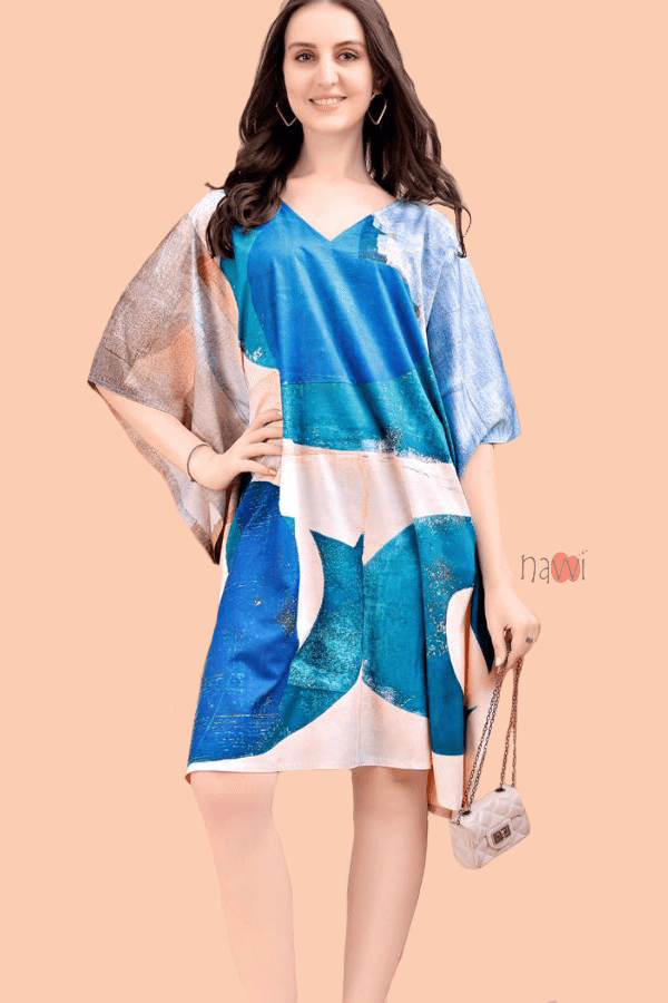Pastel Flow Kaftan - Navvi.in