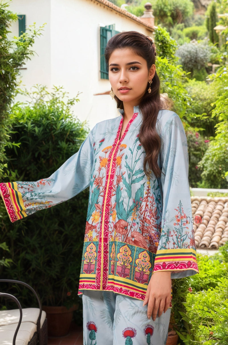 Pastel Garden Co - ord Set - Navvi.in