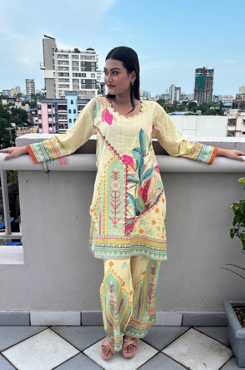 Pastel Paradise Co - ord Set - Navvi.in