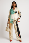 Persian Silk Abstract Co - Ord Sets - Navvi.in