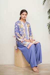 Modern Luxe Floral Kurta Pant Ensemble