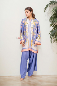 Modern Luxe Floral Kurta Pant Ensemble