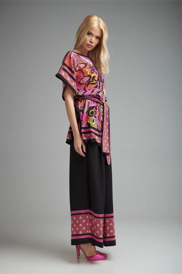Pink & Black Co - Ord Set - Navvi.in