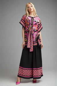 Pink & Black Co - Ord Set - Navvi.in