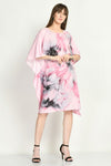 Pink Short Kaftan Dress - Navvi.in