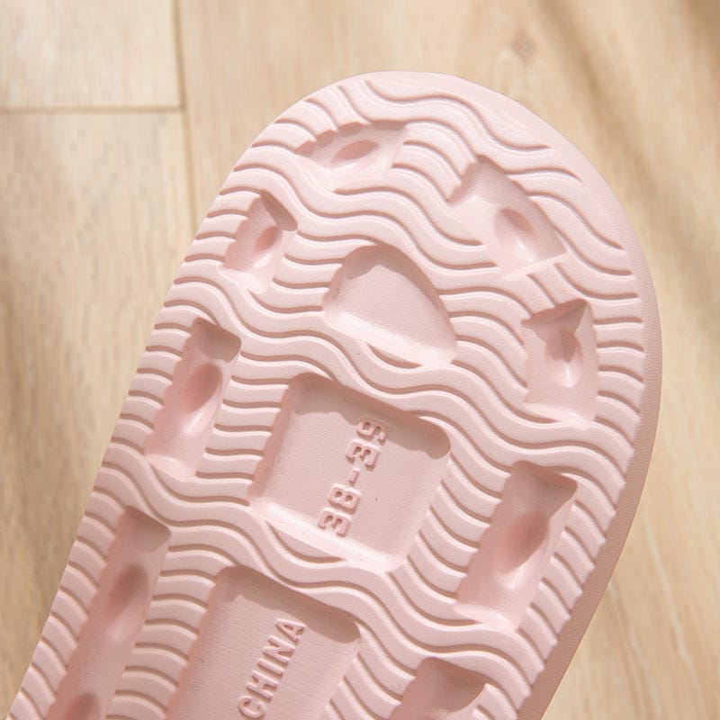 Pink Teddy Anti - slip Slippers - Navvi.in