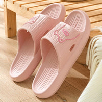 Pink Teddy Anti - slip Slippers - Navvi.in