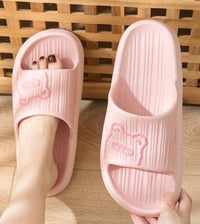 Pink Teddy Anti - slip Slippers - Navvi.in