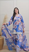 Blue Blossom Luxe Co-ord Set