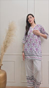 Lilac Palm Breeze Co-ord Set