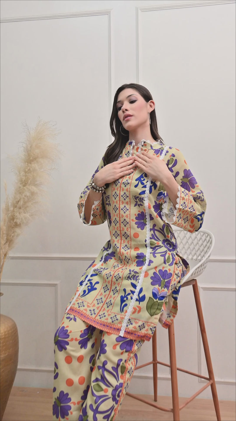 Amber Mosaic Printed Co-ord Set