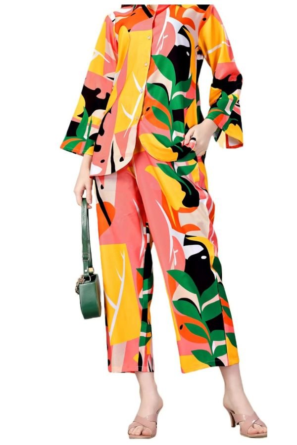 Printed Co - Ord Set - Navvi.in