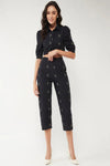 Printed Crop Top With Pant Set - Navvi.in