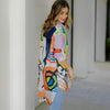 Printed Long Shirt - Navvi.in