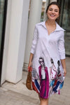 Printed Short Dress Available in 2 Colours - Navvi.in
