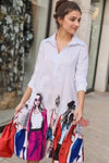 Printed Short Dress Available in 2 Colours - Navvi.in