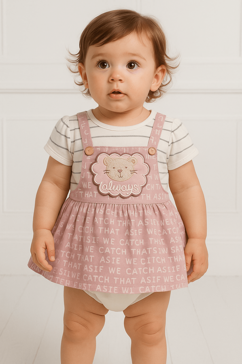 Printed Tunic Dress For Baby Girl - Navvi.in