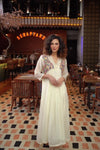 Pure Muslin Embroidered Tunic With Lace - Navvi.in