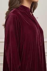 Plush Red Velvet Lounge Co-Ord