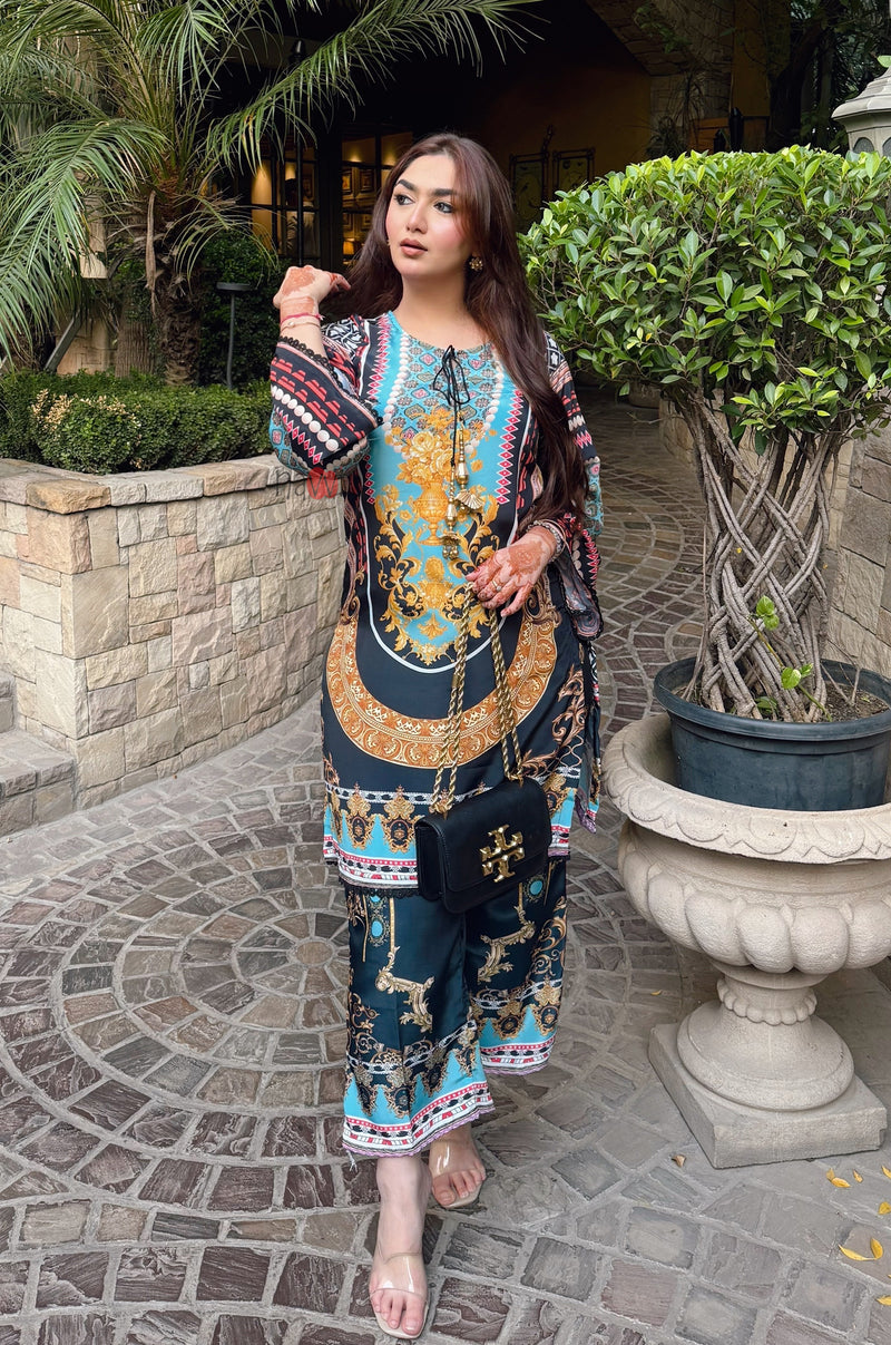 Trendy Ethnic Kurta Trouser Set