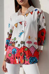 Vibrant Abstract Women’s Shirt