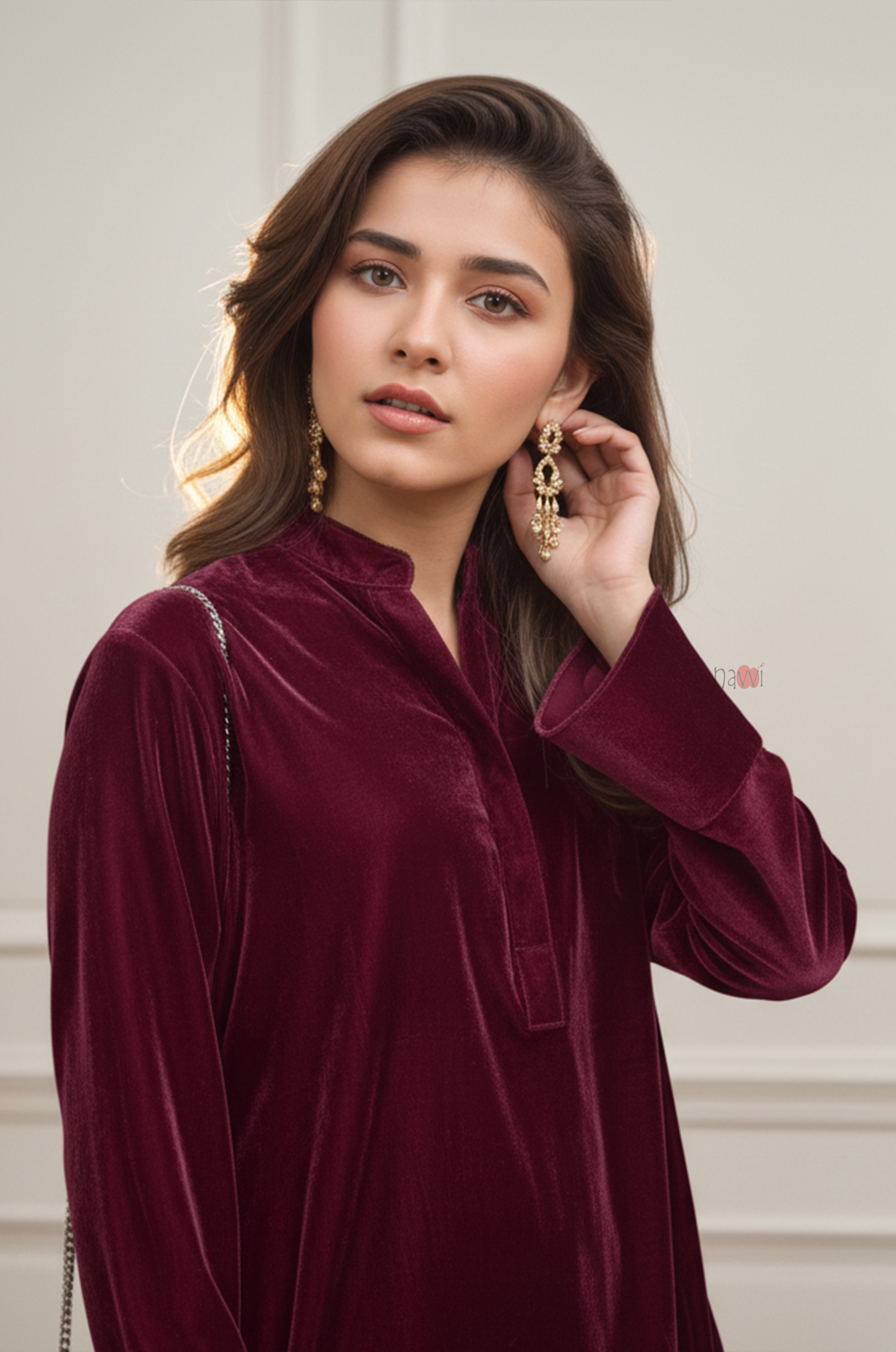 Plush Red Velvet Lounge Co-Ord