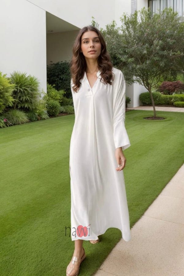 Relaxed V - Neck Co - ord set - Navvi.in