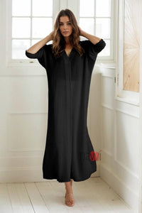 Relaxed V - Neck Co - ord set - Navvi.in