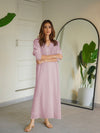 Relaxed V - Neck Co - ord set - Navvi.in