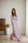 Relaxed V - Neck Co - ord set - Navvi.in