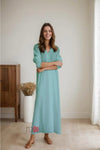 Relaxed V - Neck Co - ord set - Navvi.in
