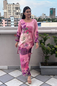 Rose Radiance Co - ord Set - Navvi.in
