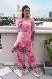 Rose Radiance Co - ord Set - Navvi.in