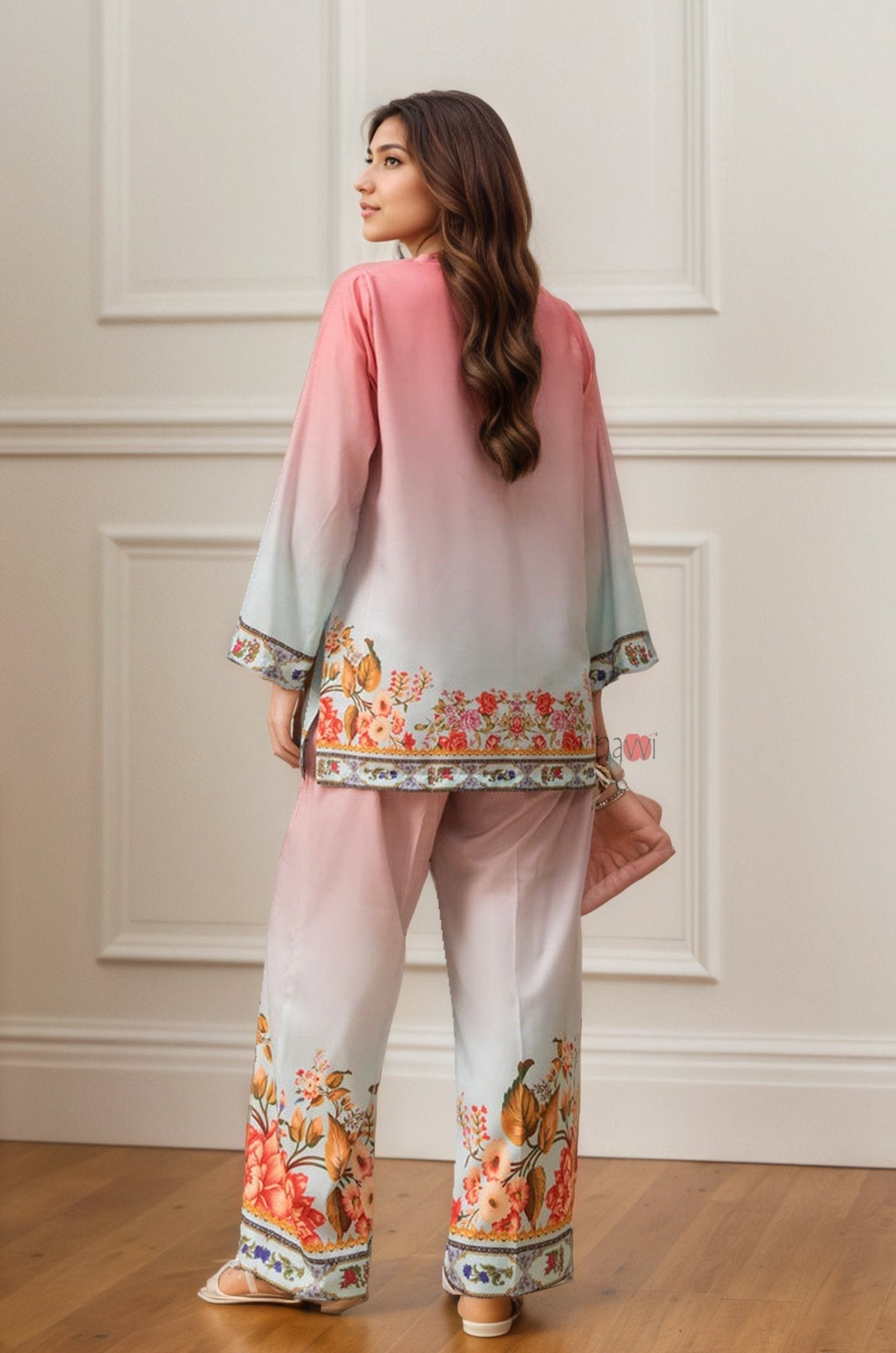 Royal Radiance Floral Co - ord Set - Navvi.in