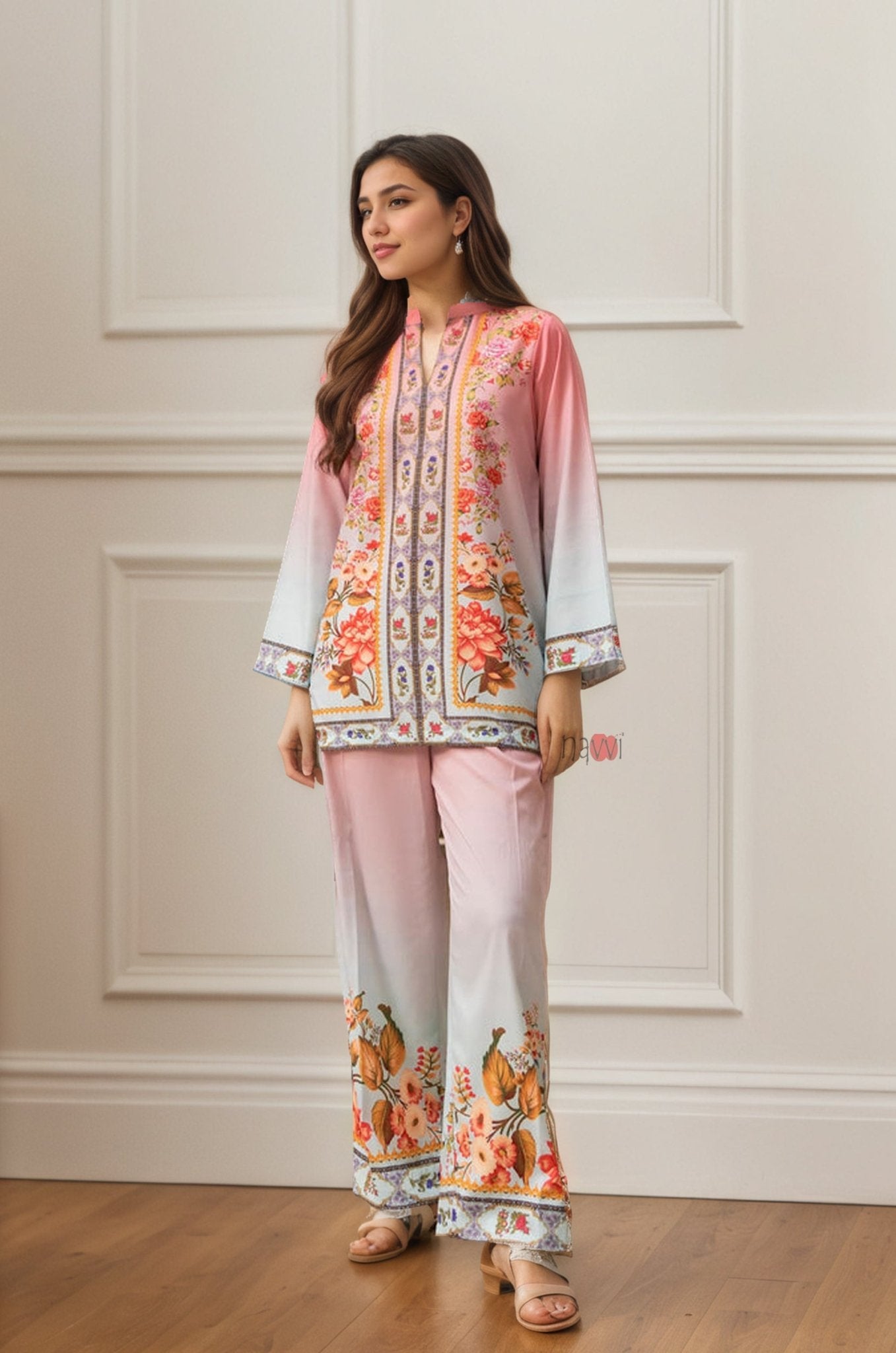 Royal Radiance Floral Co - ord Set - Navvi.in