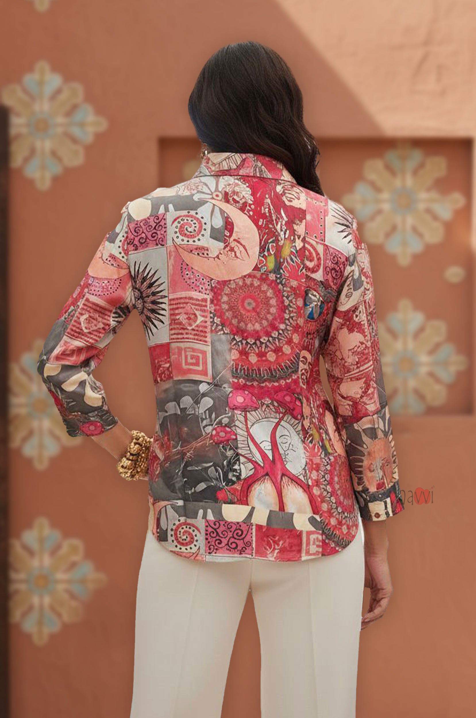 Vibrant Sun & Earth Tone Relaxed Fit Shirt
