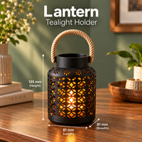Floral Cutout Lantern Candlelight Decoration
