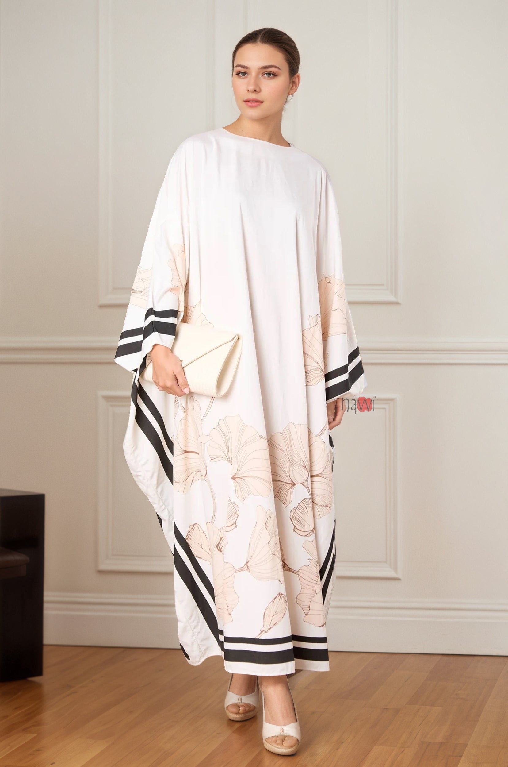 Serene Lines Elegant Maxi Kaftan