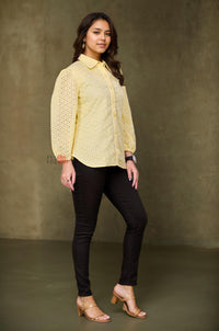 Sugar Bloom Schiffli Shirt