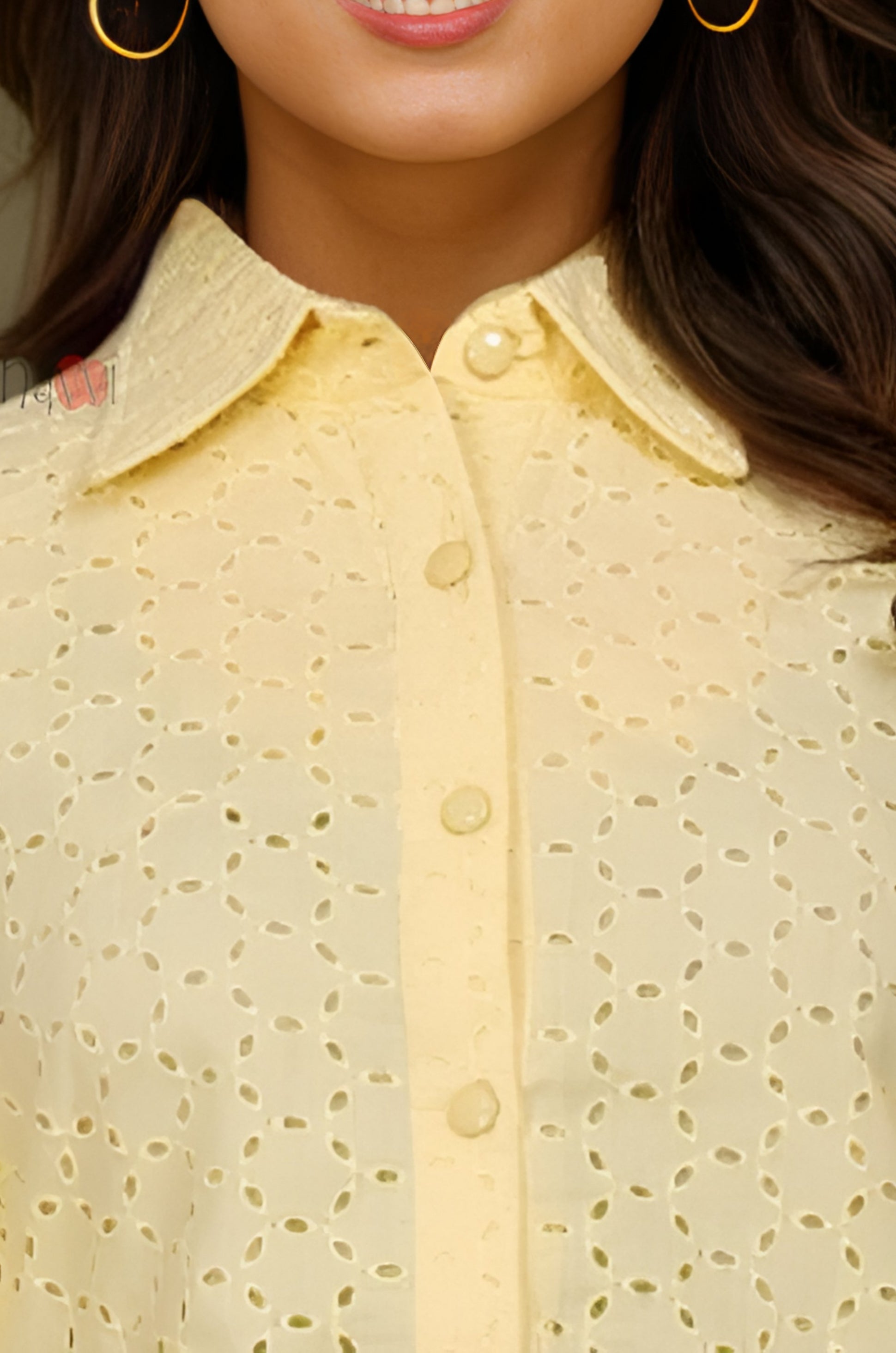 Sugar Bloom Schiffli Shirt
