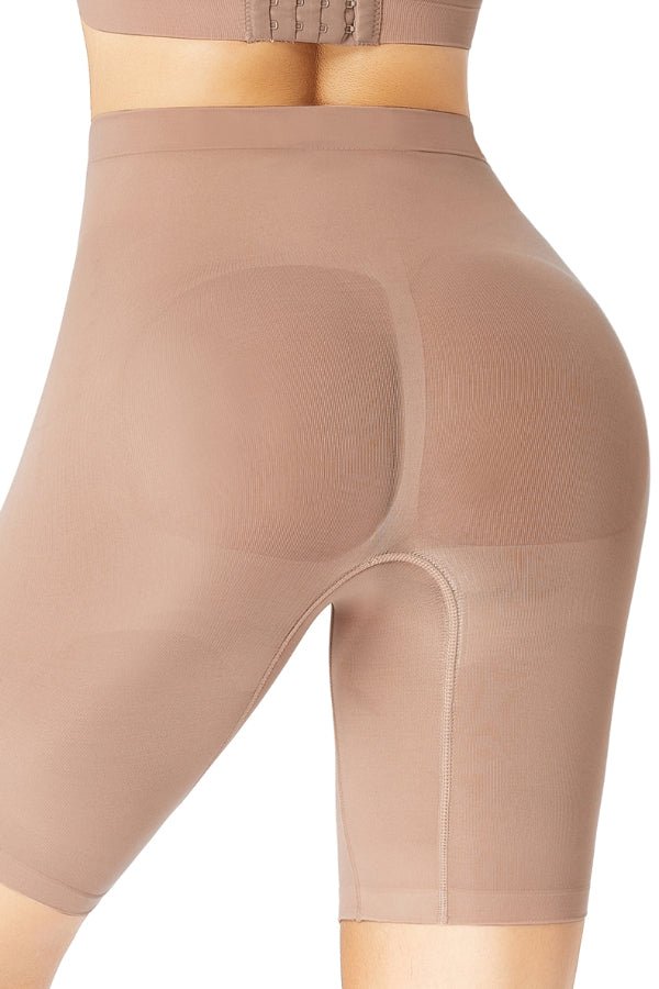 Seamless High - Waisted Shapewear Shorts - Navvi.in