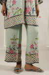 Elegant Pastel Green Floral Coord Set