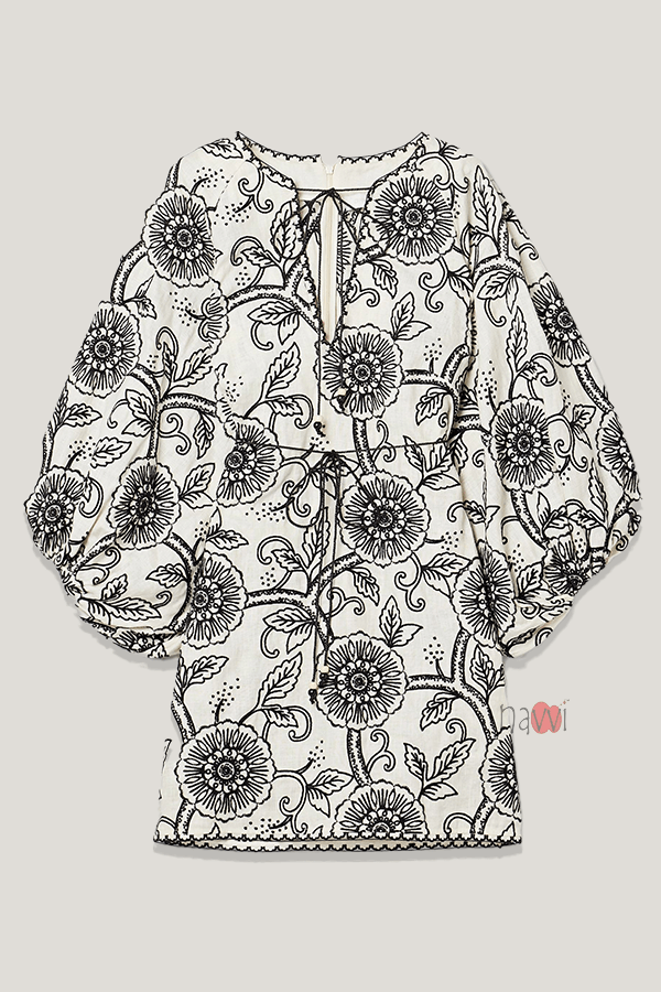 Sketch Effect Bold Chic Shirt Dress - Navvi.in