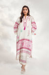 Sky Petals Printed Lawn Kurta Set - Navvi.in
