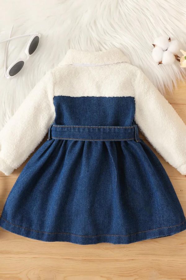 Soft Denim Knot Dress - Navvi.in