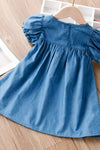 Soft Denim Style Summer Dress - Navvi.in