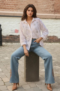 Ethereal Script Luxe Shirt - Navvi.in