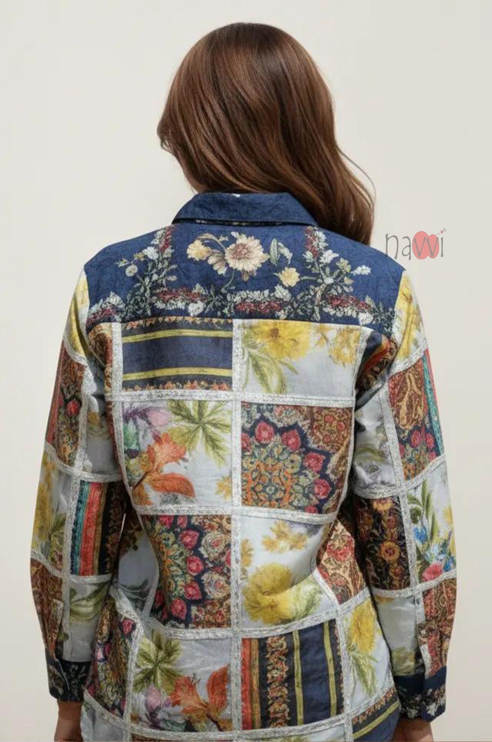 Midnight Bloom Floral Printed Shirt Top